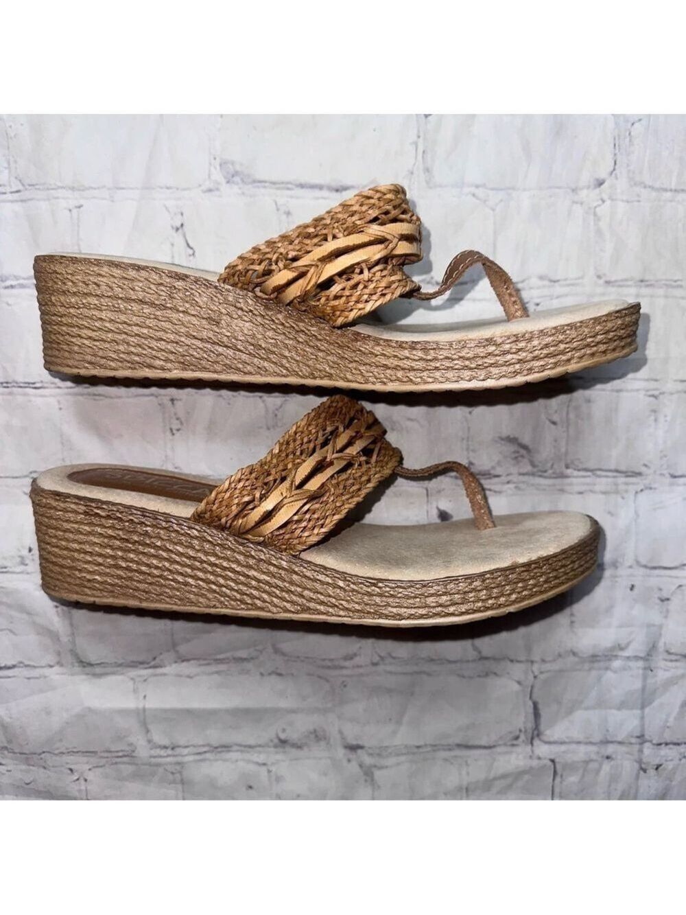 NWOT Women’s Size 9M Sbicca Claudina Wedge Sandals - Picture 2 of 6